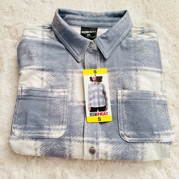 32 Degrees Ladies' Cozy Knit Button-Up Shirt, size S - Picture 7 of 7